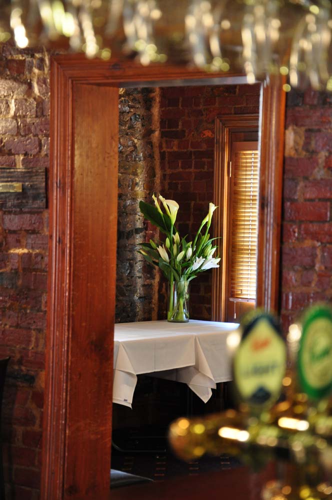 Looking into the 1846 Dining Room from the Bar